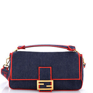Fendi Large Baguette NM Bag Denim